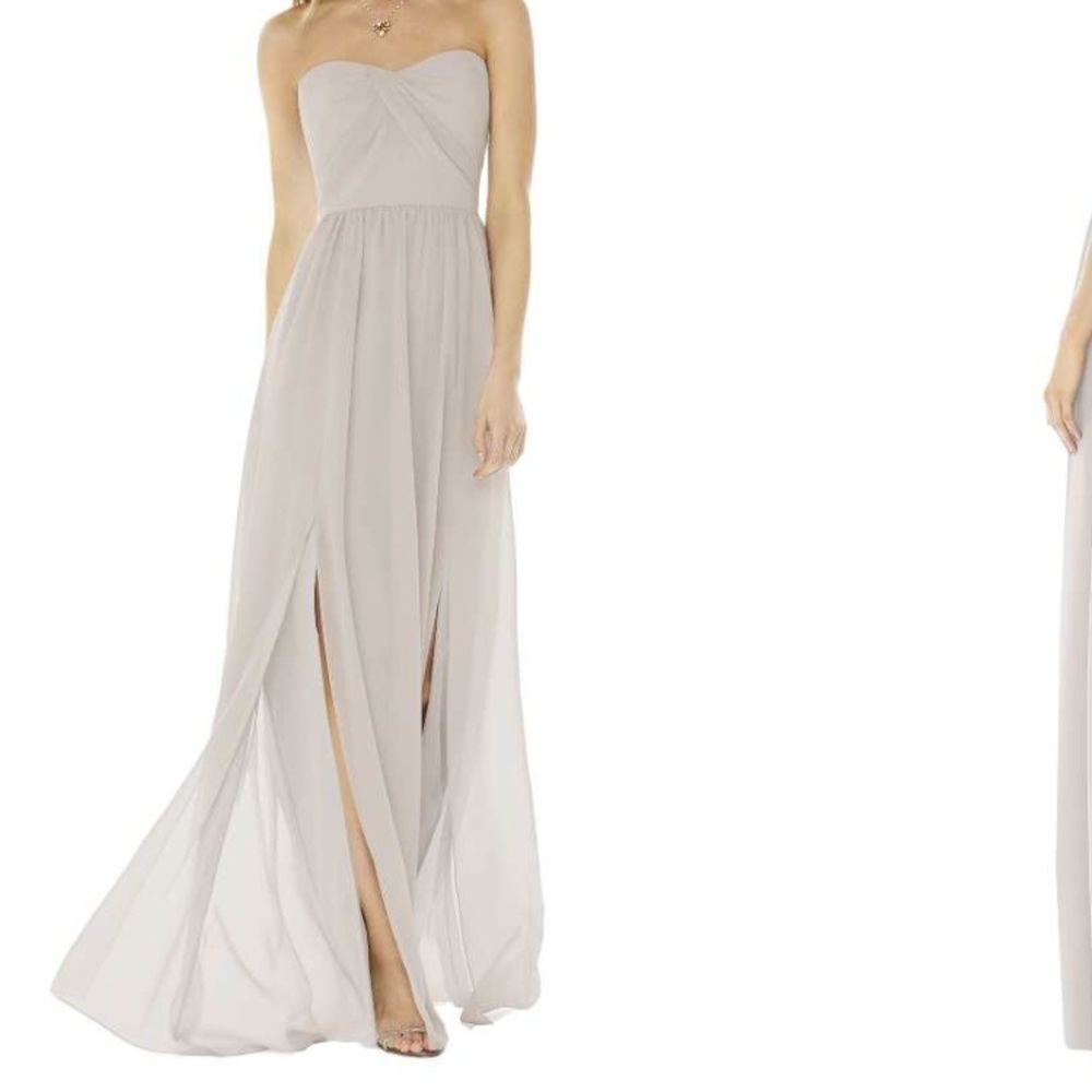 Strapless Georgette Gown